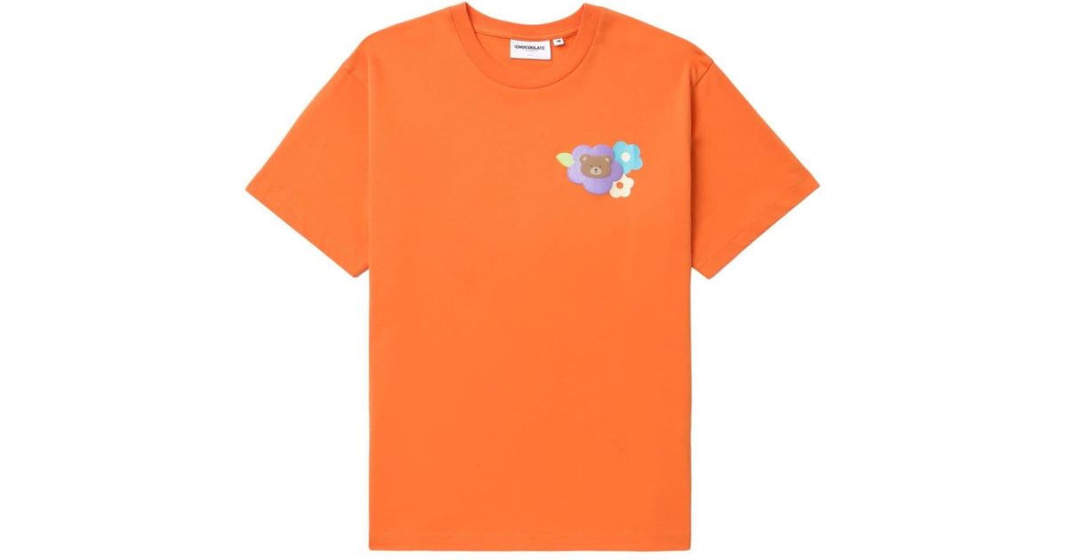 Chocoolate Graphic-print T-shirt in Orange | Lyst UK