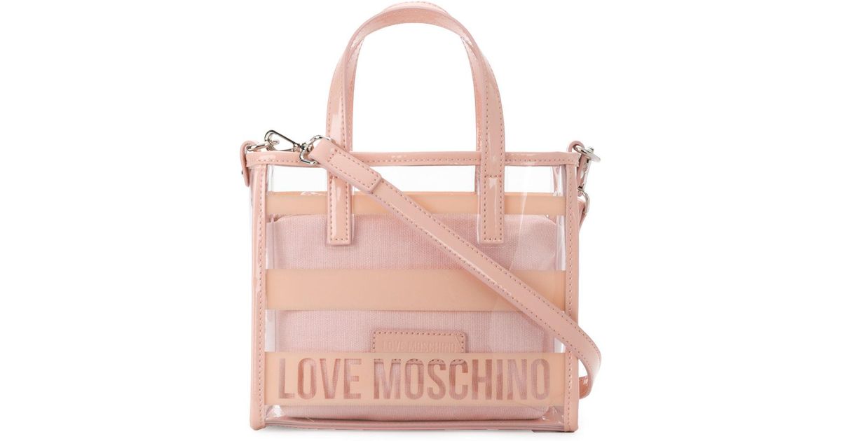 moschino clear bag