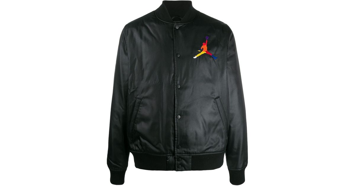 Nike Jordan Bomber Jacket in Black for Men | Lyst