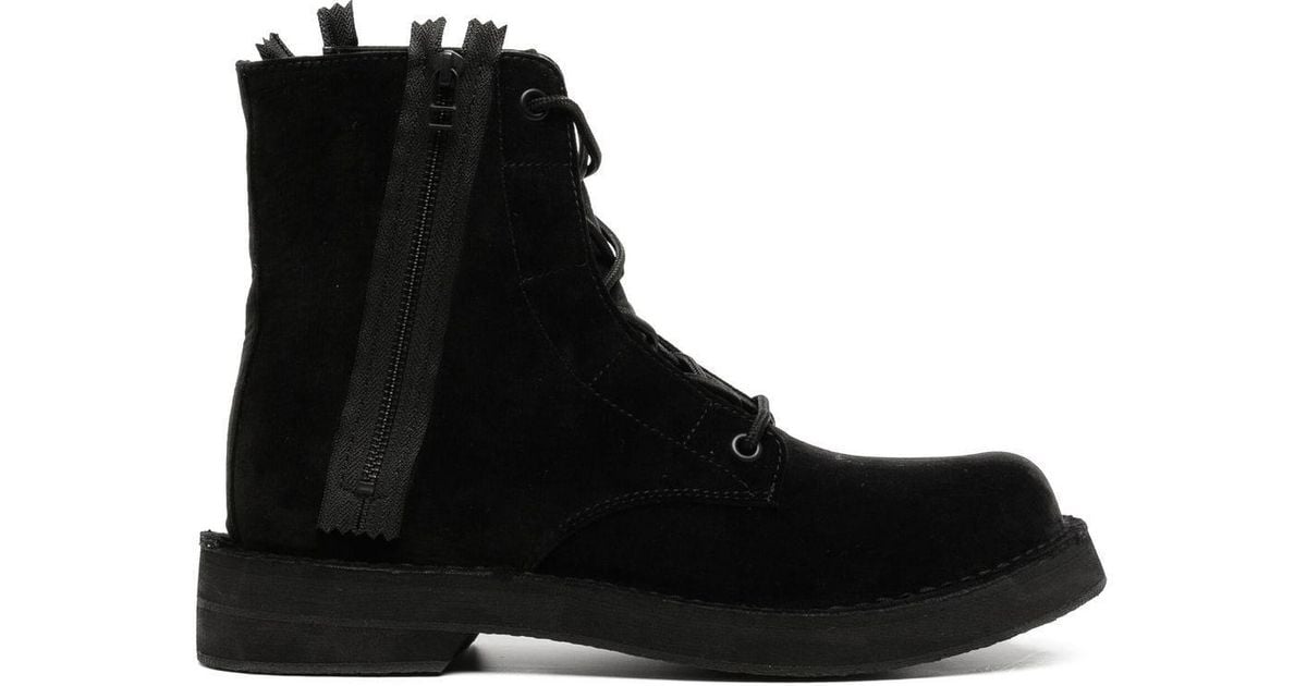 Yohji Yamamoto Lace-up Boots in Black for Men | Lyst