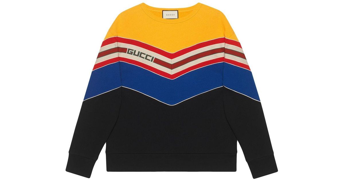 gucci stripe sweatshirt