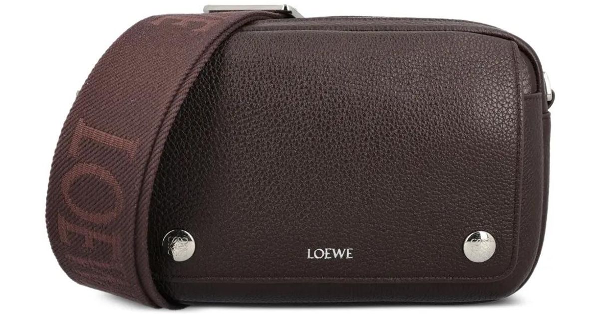 thumbnail interactive-video image 1 of Genuine Leather Multi-Pocket Shoulder Bag For Men – Brown, Large, Signed Original 1 of 3