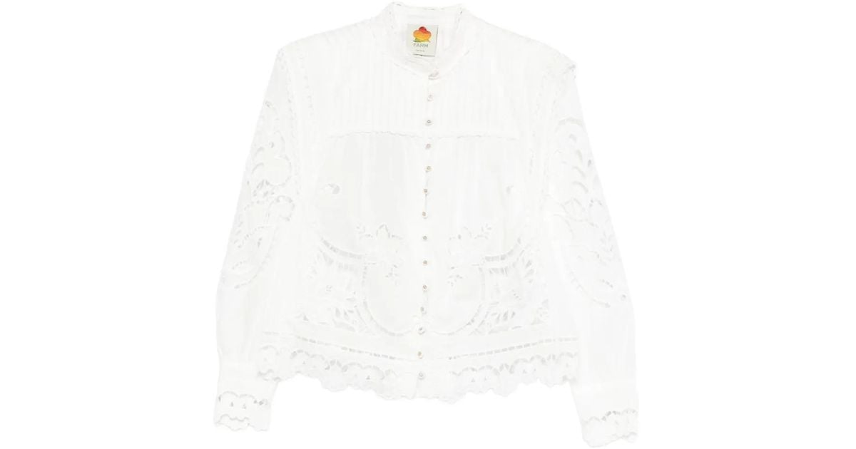 FARM Rio Shirts in White | Lyst UK