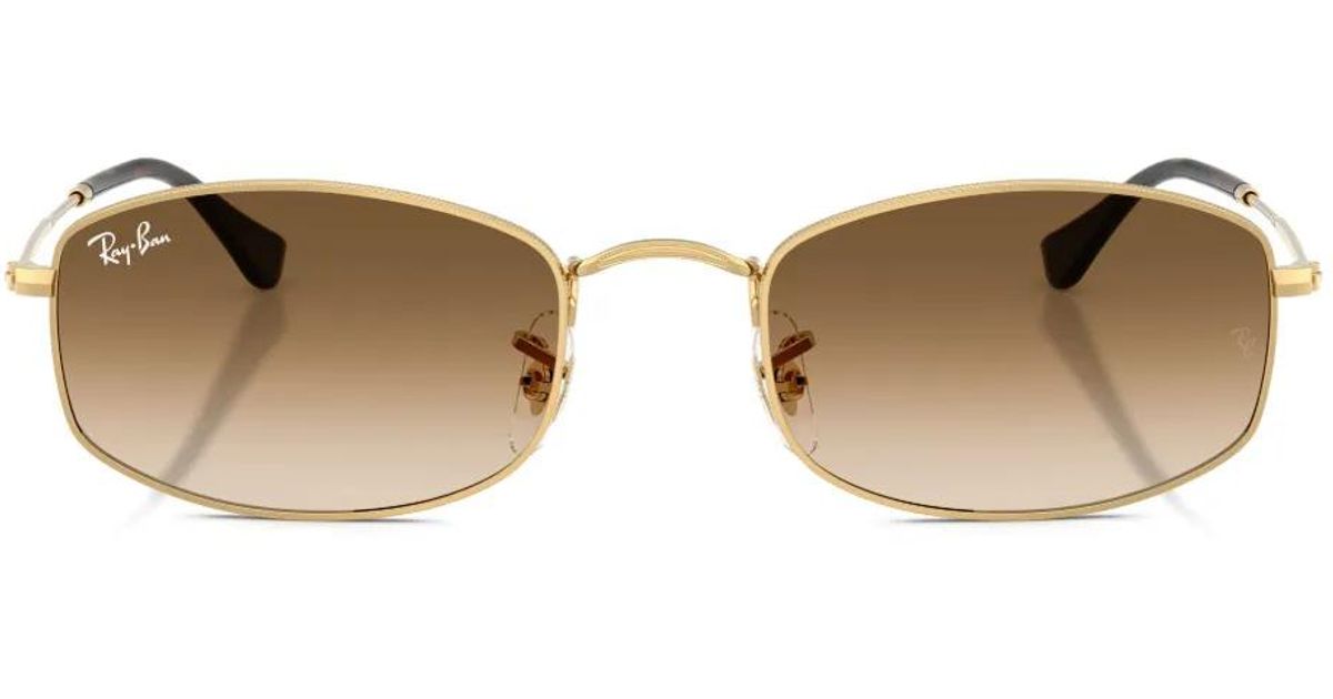 Ray-Ban Rectangle-Frame Sunglasses in Natural | Lyst UK