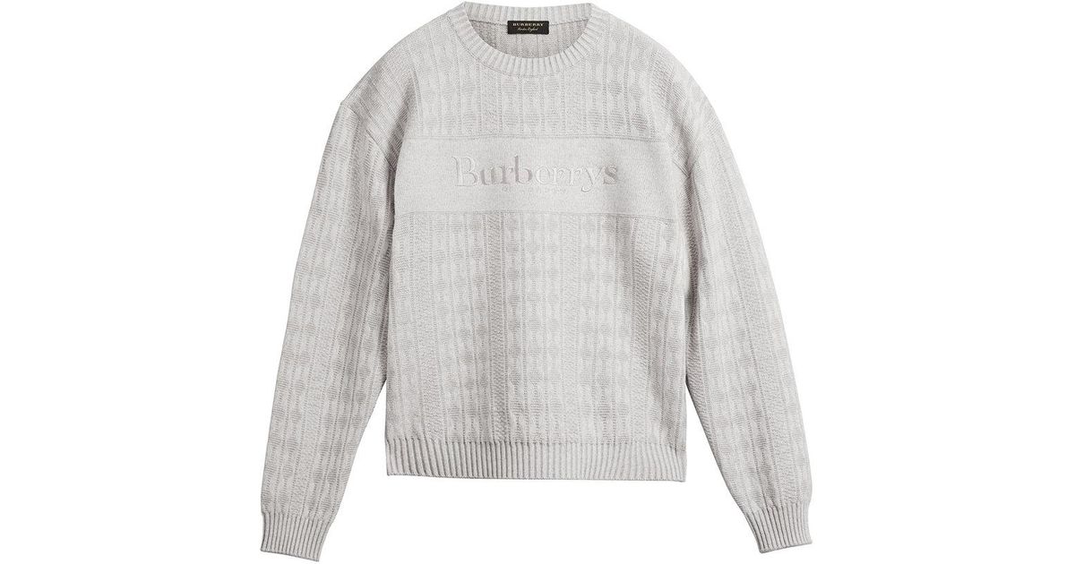 burberry grey jumper