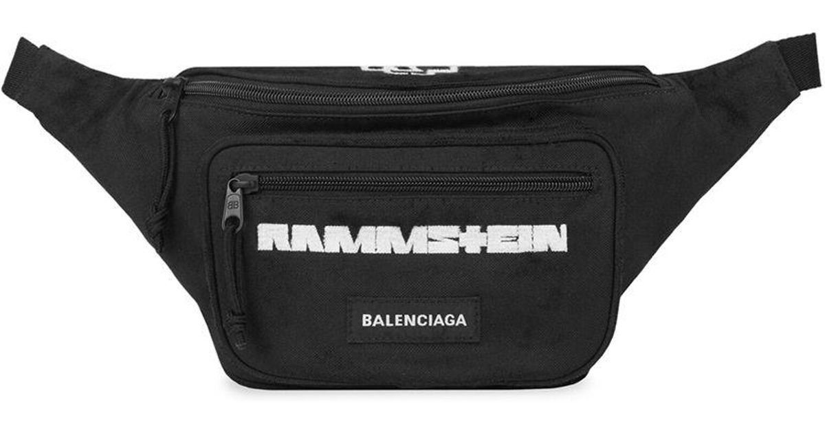Balenciaga X Rammstein Belt Bag in Black | Lyst Canada
