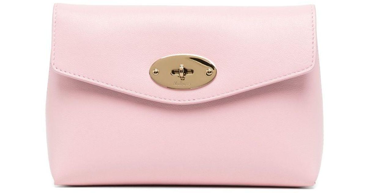 Mulberry Darley Grained Cosmetic Pouch in Pink | Lyst