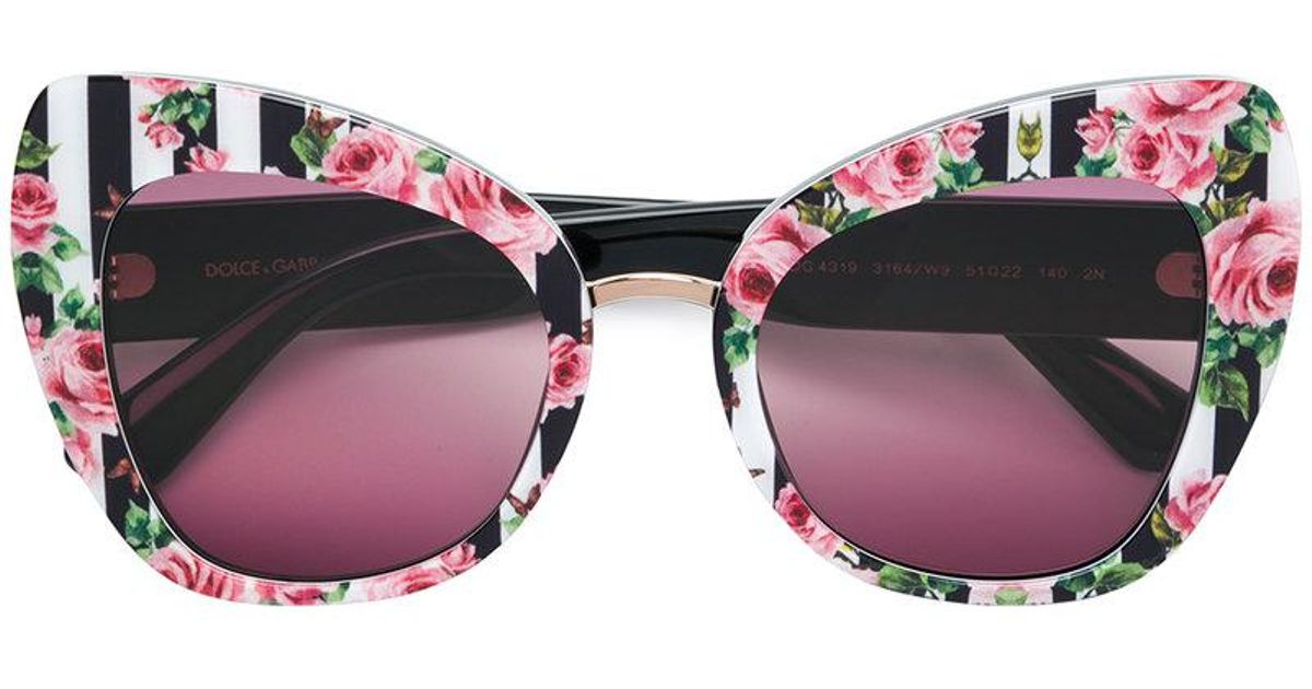 Dolce & Gabbana Limited Edition Rose Collection Butterfly Sunglasses | Lyst
