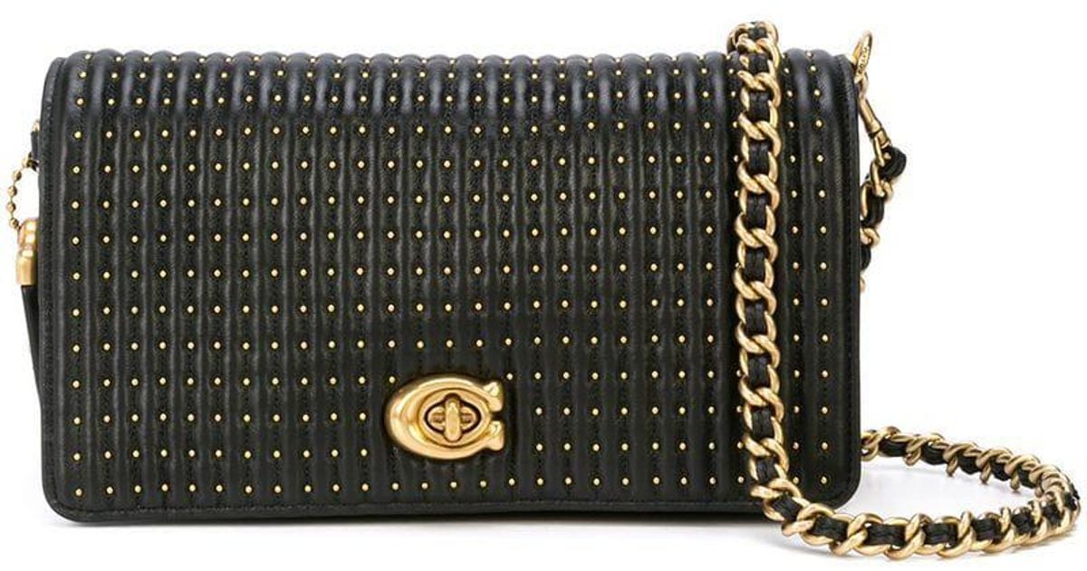 coach quilted belt bag