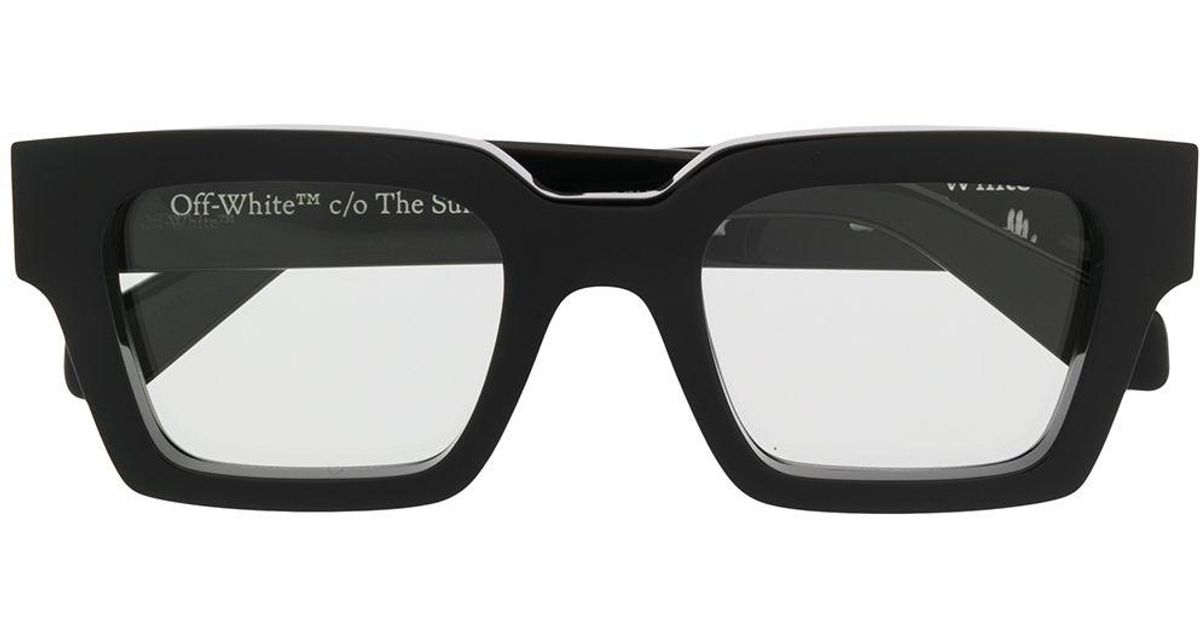 OFF-WHITE Arrow Logo Sunglasses White/Black (OMRI006F20PLA0010100)
