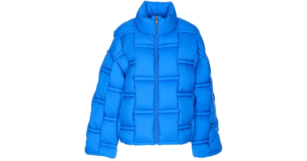 RAXXY Interlocking-Design Padded Jacket in Blue for Men | Lyst UK