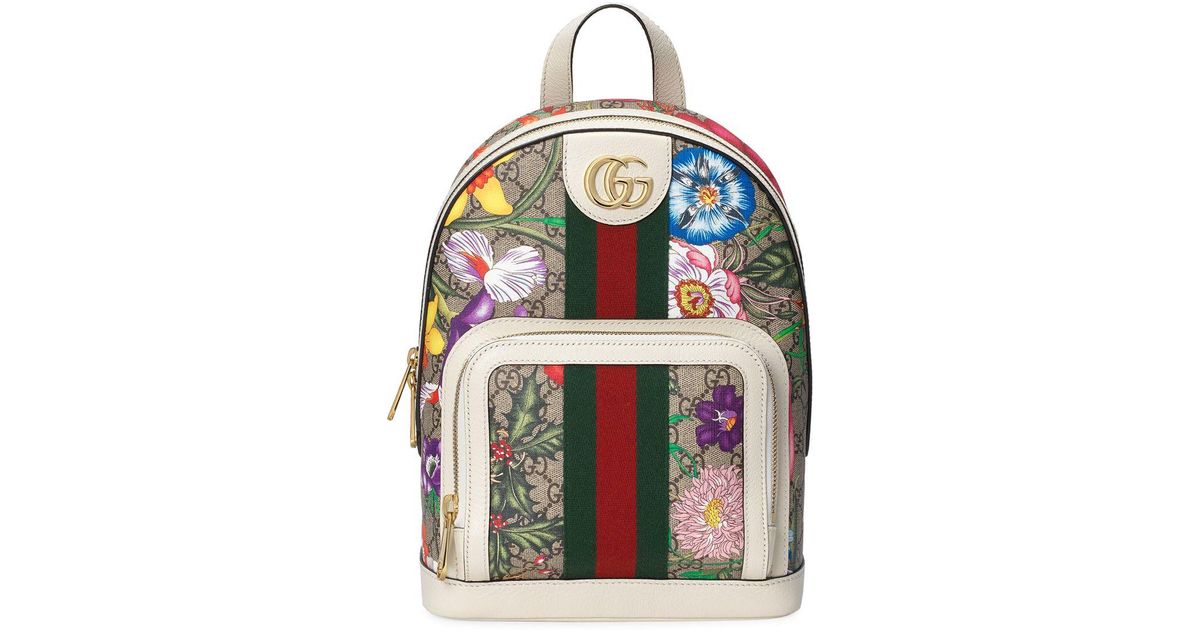 flower gucci backpack