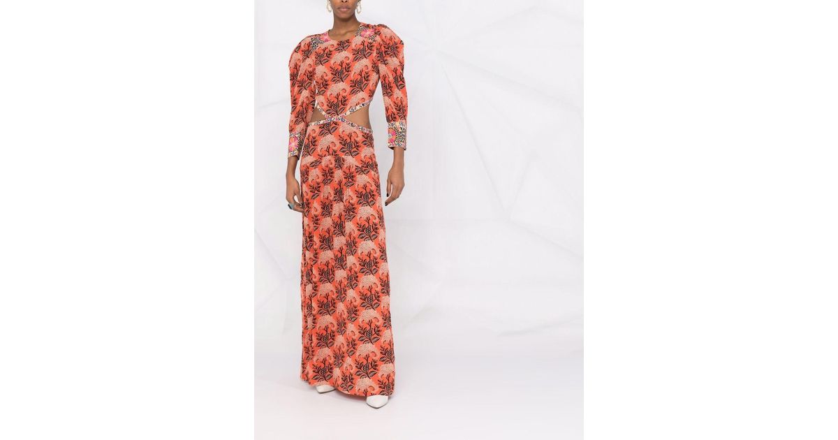 Ba&sh Gabriel Cut-out Dress in Orange | Lyst Canada
