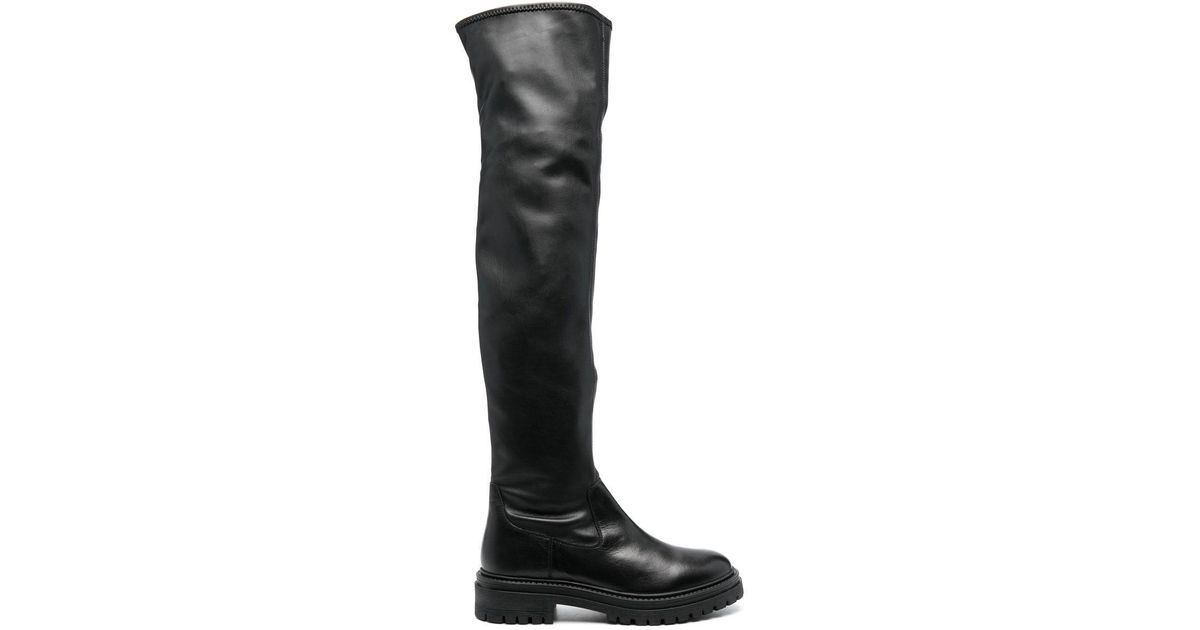 Geox Iridea 50mm Over-the-knee Boots in Black | Lyst Canada