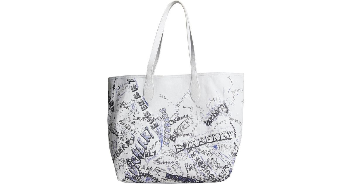 burberry doodle tote bag