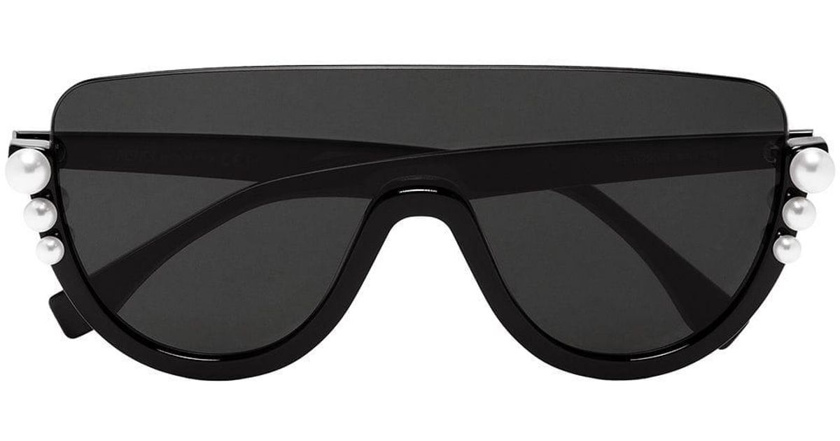 Occhiali da sole con perle di Fendi in Nero | Lyst