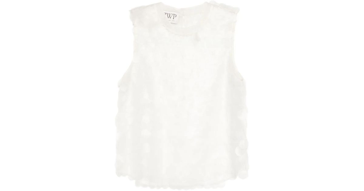 White Thread Top Twp Shell Top in White | Lyst