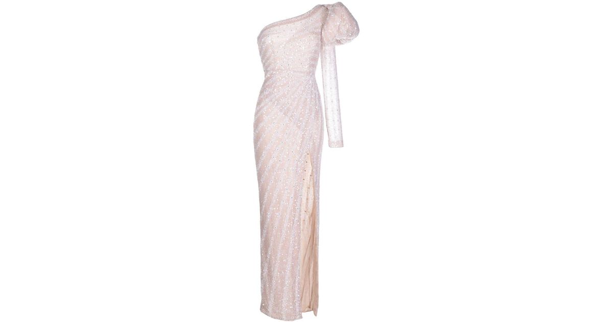 Rachel Gilbert Phoebe Sequin-embellished Gown in Pink | Lyst Canada