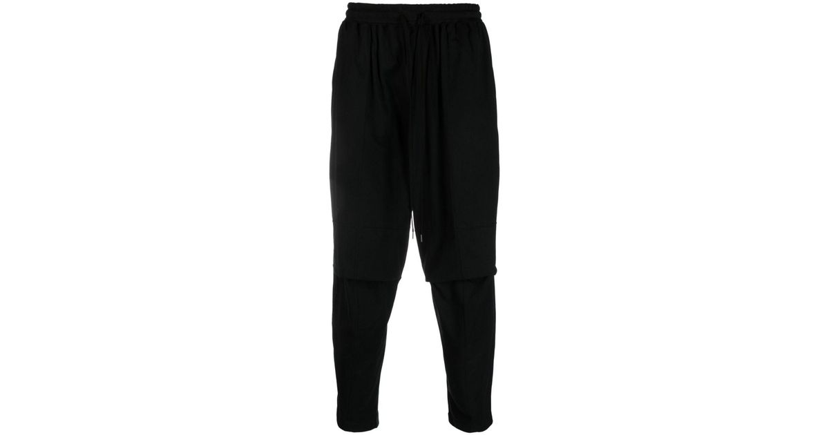 The Viridi-anne Drawstring-waist Jersey Track Pants in Black for Men | Lyst