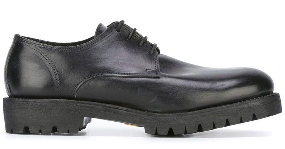 Guidi Leather Classic Derby Shoes in Black for Men | Lyst