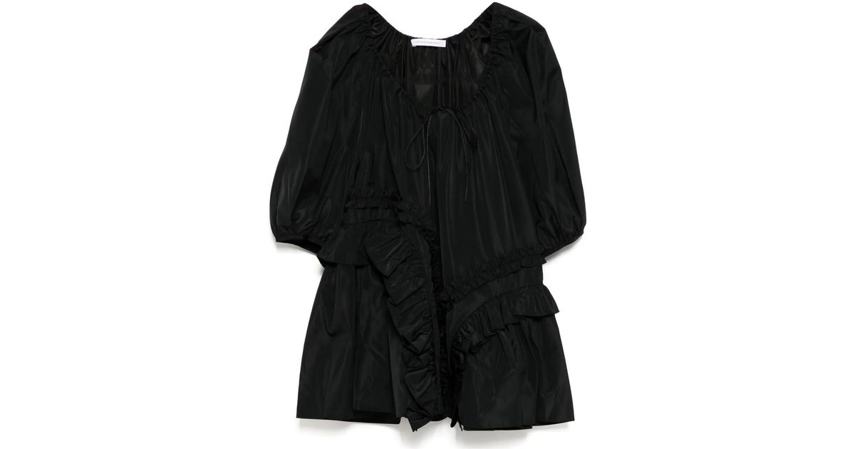 Cecilie Bahnsen Arabella Top in Black | Lyst