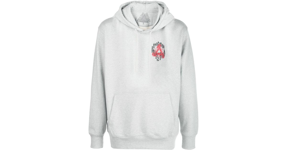 palace grey hoodie