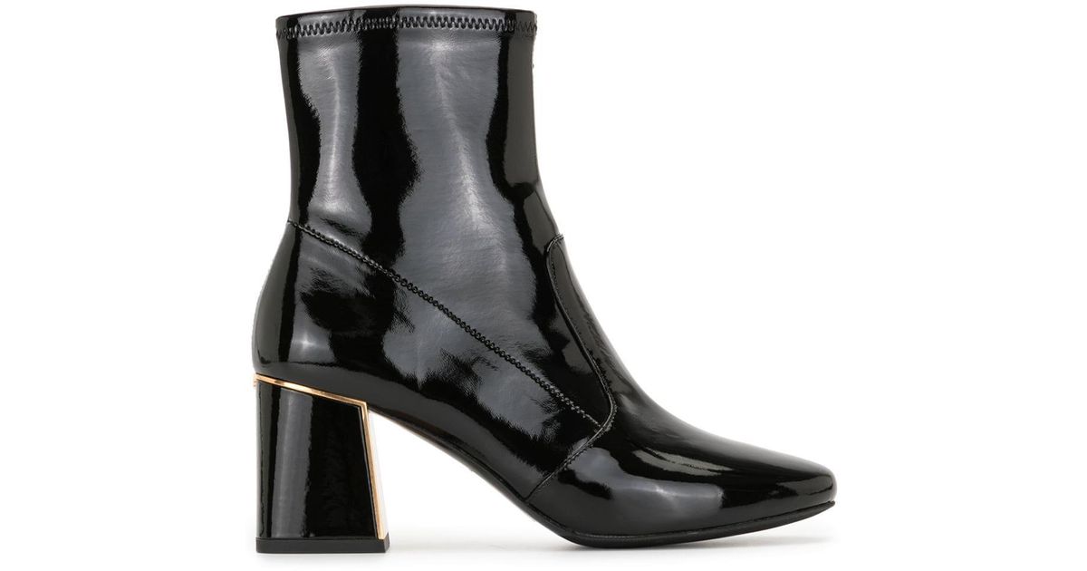 Tory Burch Leather Gigi 70mm Ankle Boots in Black | Lyst Australia
