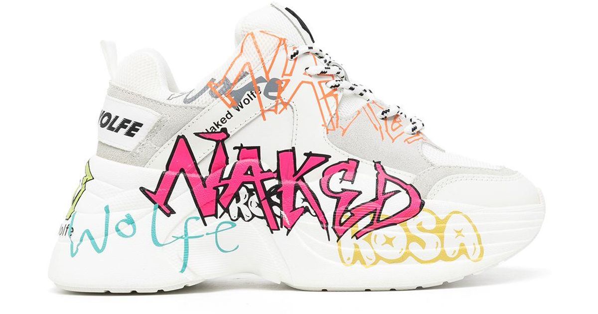 ★NAKED WOLFE★Graffiti Trackスニーカー Naked Wolfe/ネイキッド/ウルフ/Titan Graffiti スニーカー
