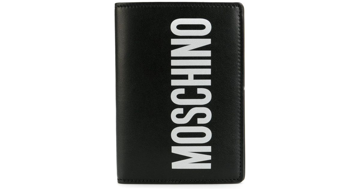 Moschino Leather Passport Holder in 