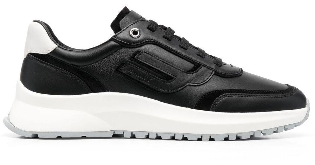 bally-embossed-logo-detail-low-top-sneakers-in-black-for-men-lyst-canada