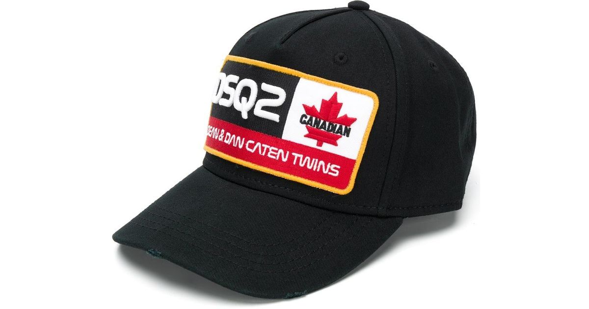 DSquared² Born In Canada Cap in Black for Men | Lyst