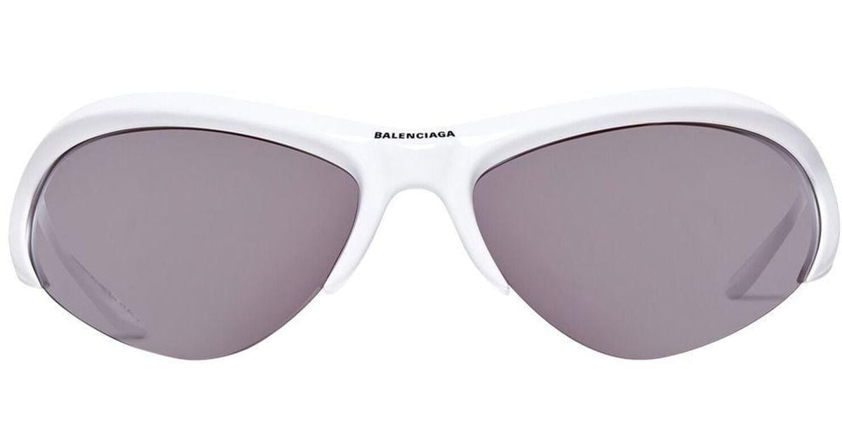 Balenciaga Wire Cateye Sunglasses in White Lyst