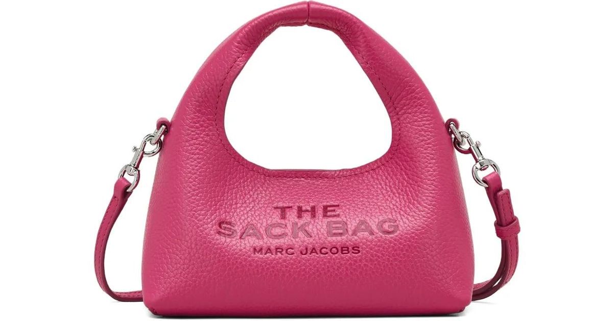 Sack Micro Marc Jacobs Micro Sack Tote Bag in Pink | Lyst