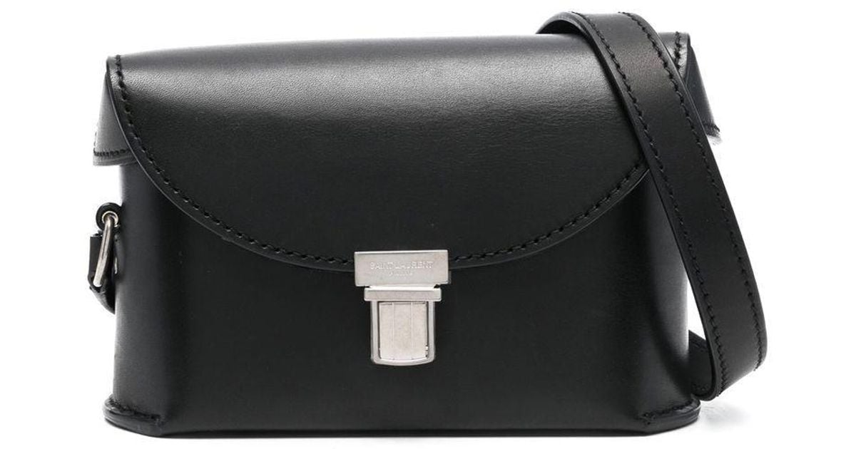 Saint Laurent Tuc Small Box Shoulder Bag in Black for Men | Lyst