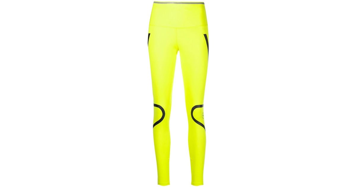 adidas By Stella McCartney Synthetic Trousers Yellow - Save 29% | Lyst
