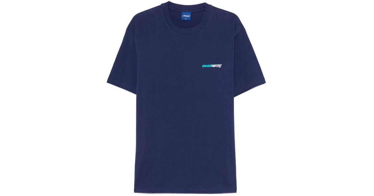 AWAKE NY Round-Neck T-Shirt in Blue for Men | Lyst