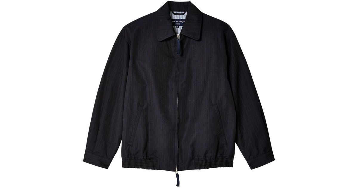 COMME des GARÇONS 1992 pinstriped blazer bomber jacket