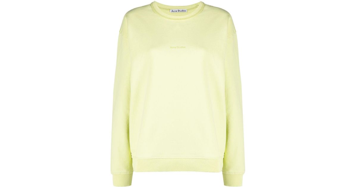 acne studios logo print sweatshirt