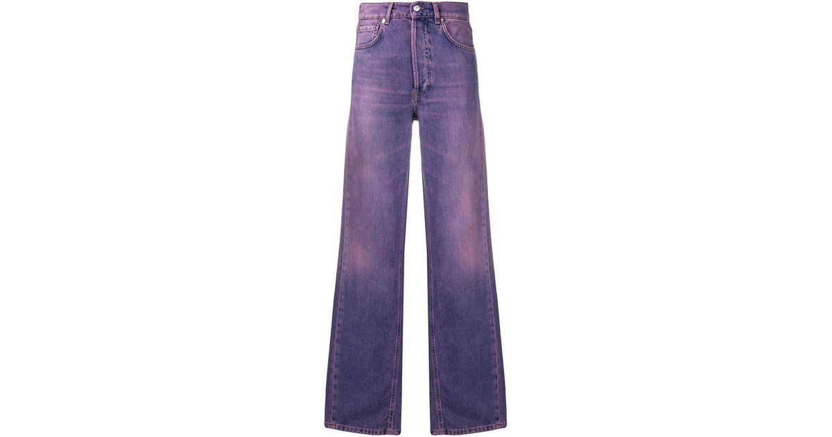 ganni purple jeans