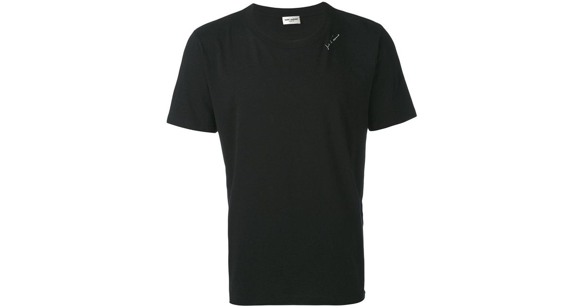 saint laurent plain t shirt