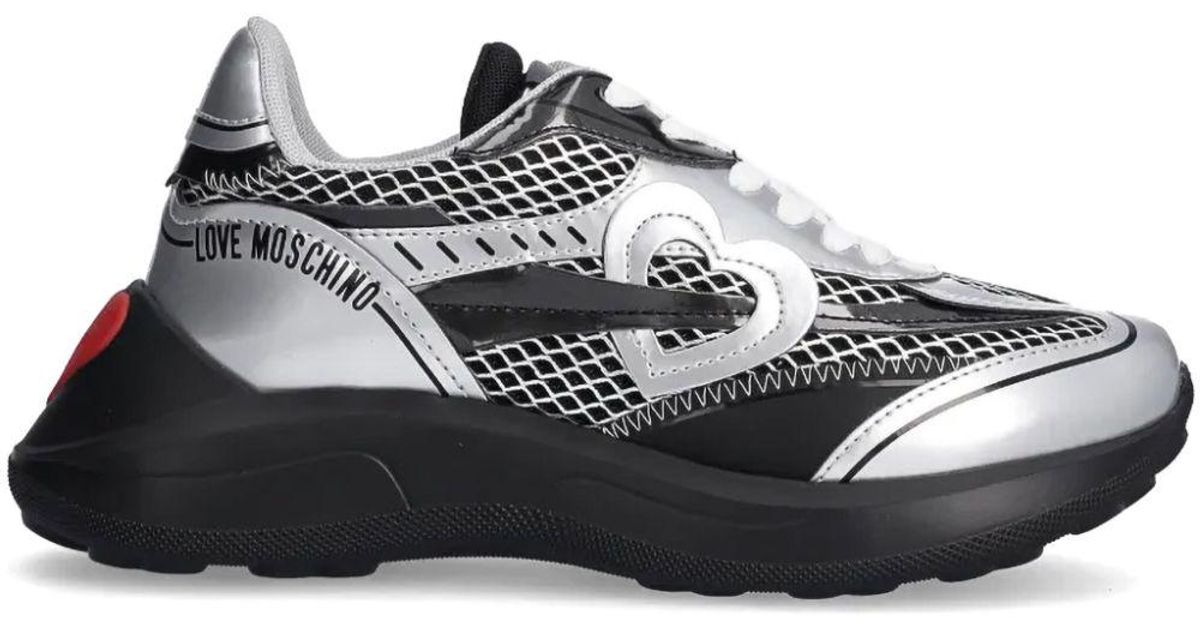 Love moschino super heart sneaker best sale