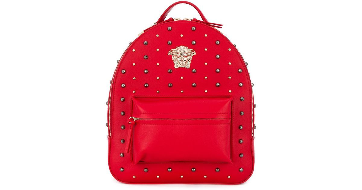 red versace backpack