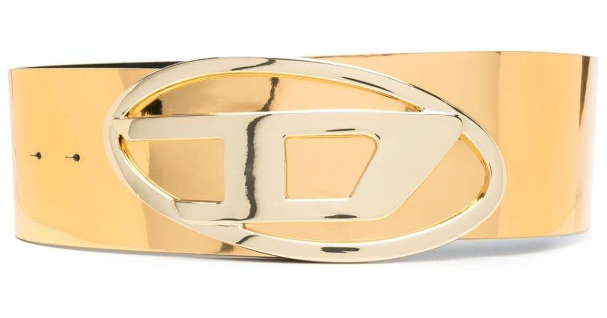 diesel logo lettering belt