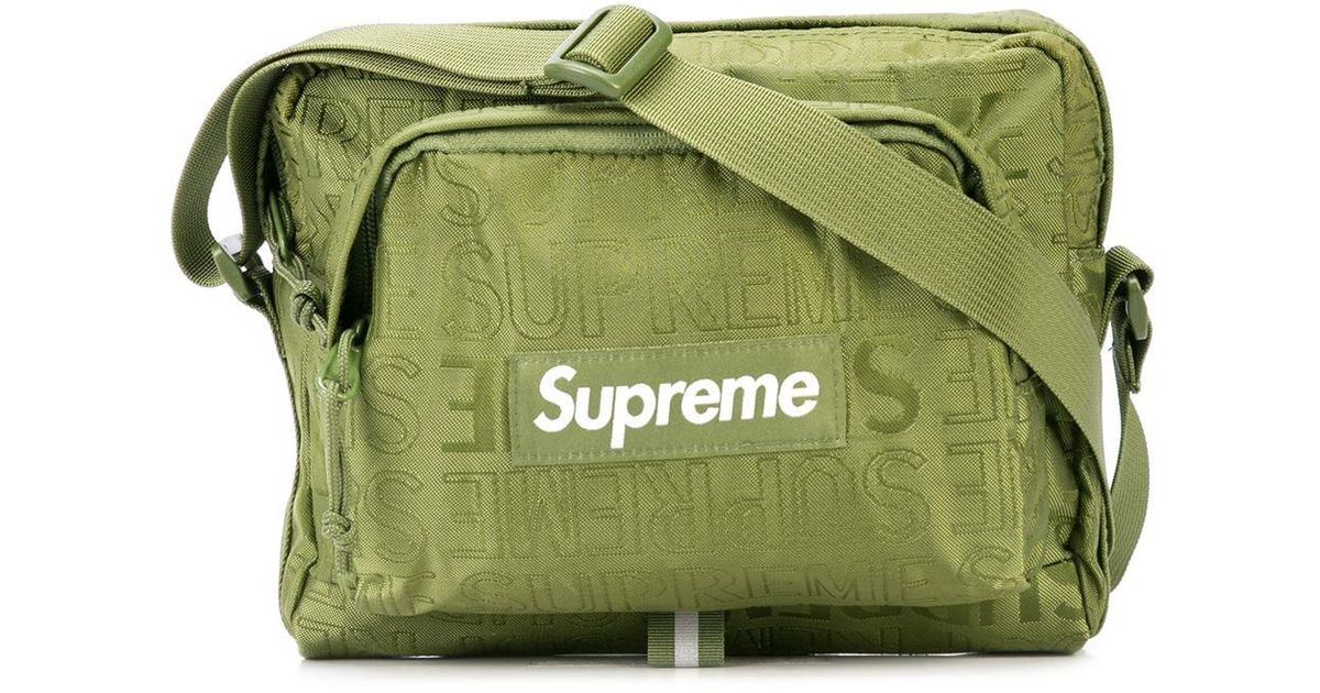 supreme shoulder bag green