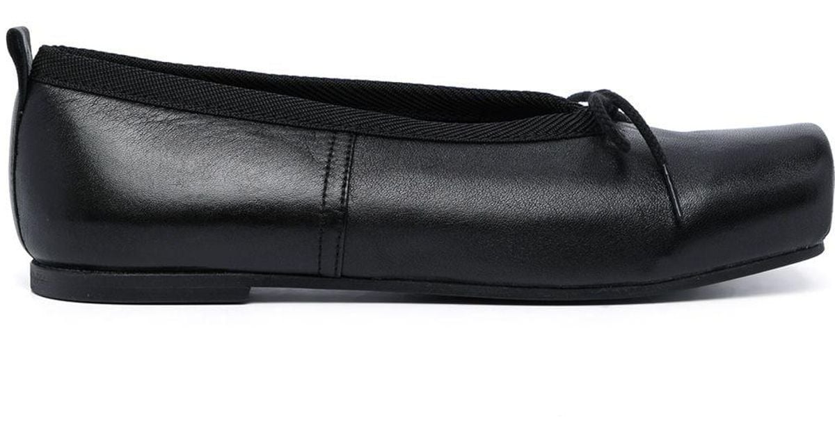 フラットシューズ COMME DES GARCONS Woman Flat shoes Black NOK101001 1 COMME des GARCONS Square Toe Ballet Shoes Size 6(K-140010