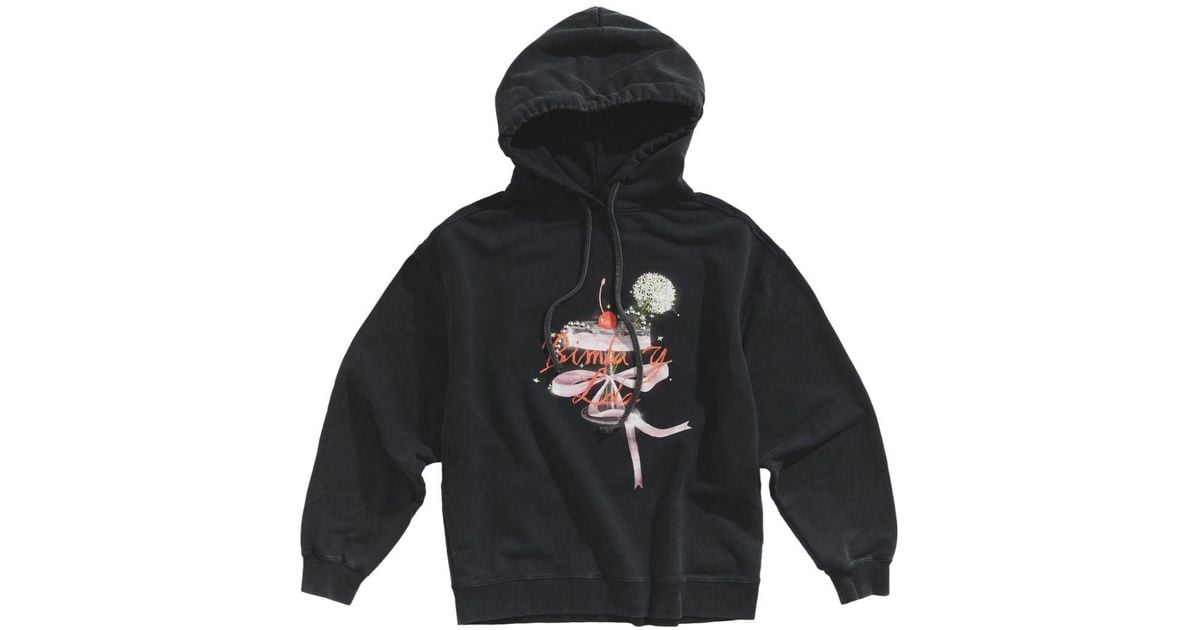 Bimba Y Lola Cotton Hoodie in Blue Lyst Australia