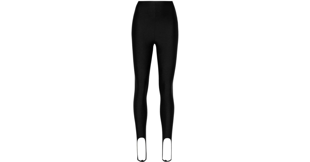 The Andamane Holly Stirrup 80's leggings in Black
