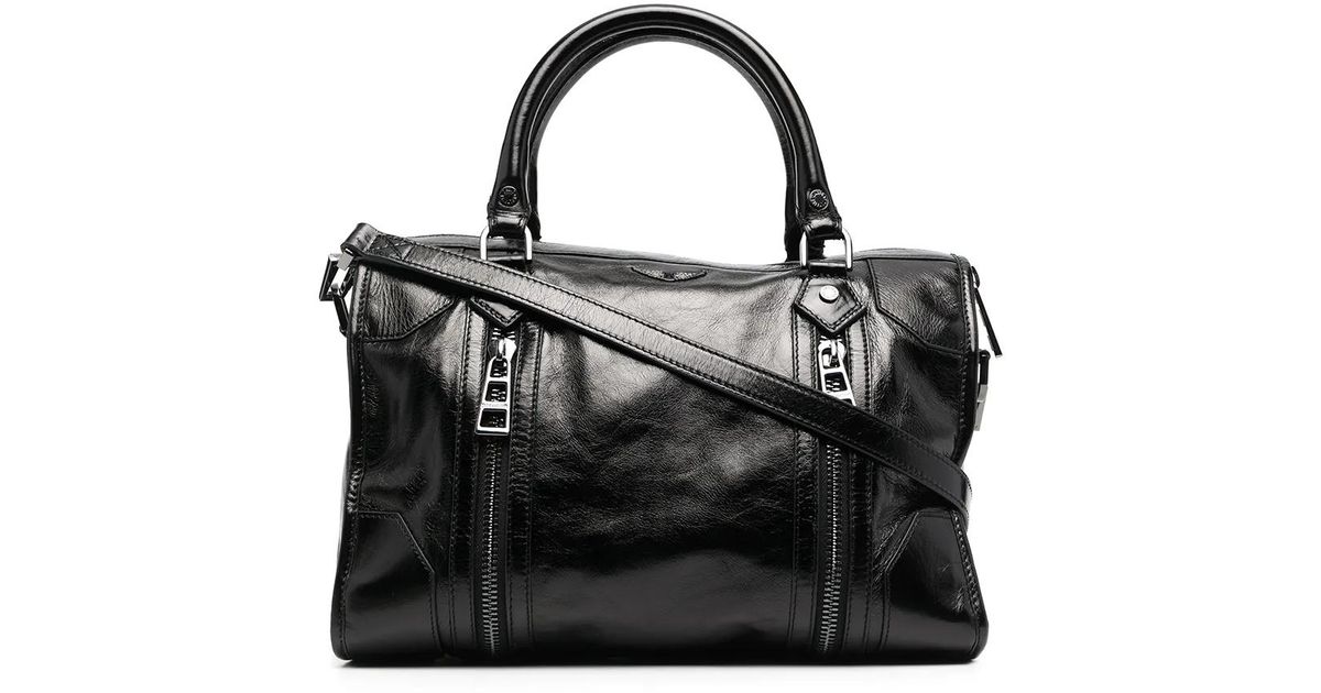 Zadig & Voltaire Medium Sunny #2 Leather Tote Bag in Black | Lyst