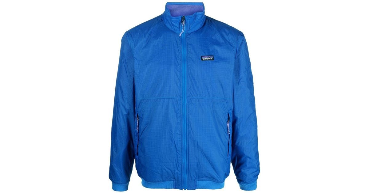 Patagonia Longsleeve Reversible Fleece Jacket in Blue for Men Lyst