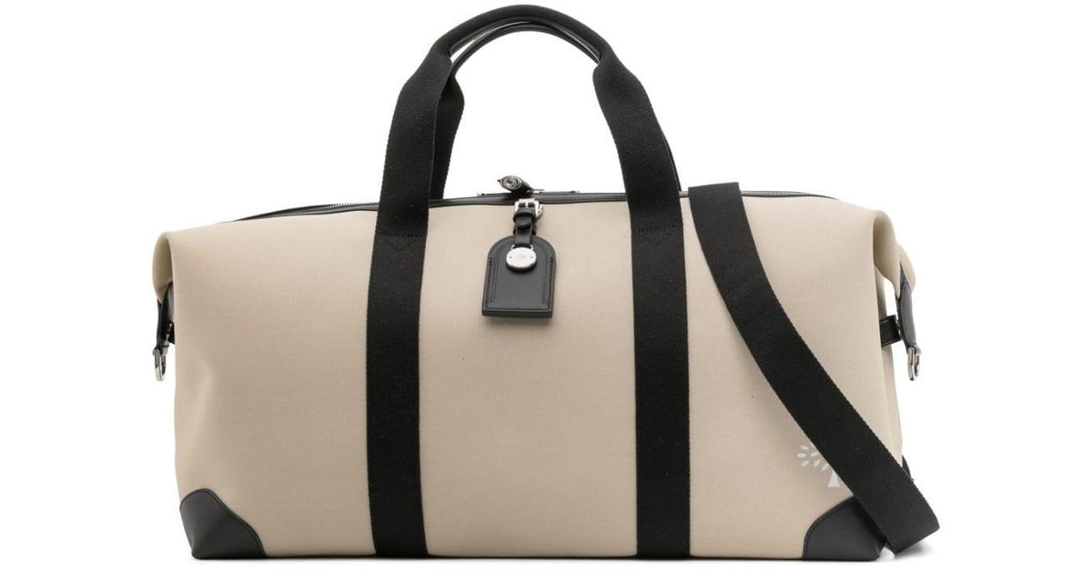 Mulberry Medium Heritage Canvas Holdall Bag in Natural for Men | Lyst